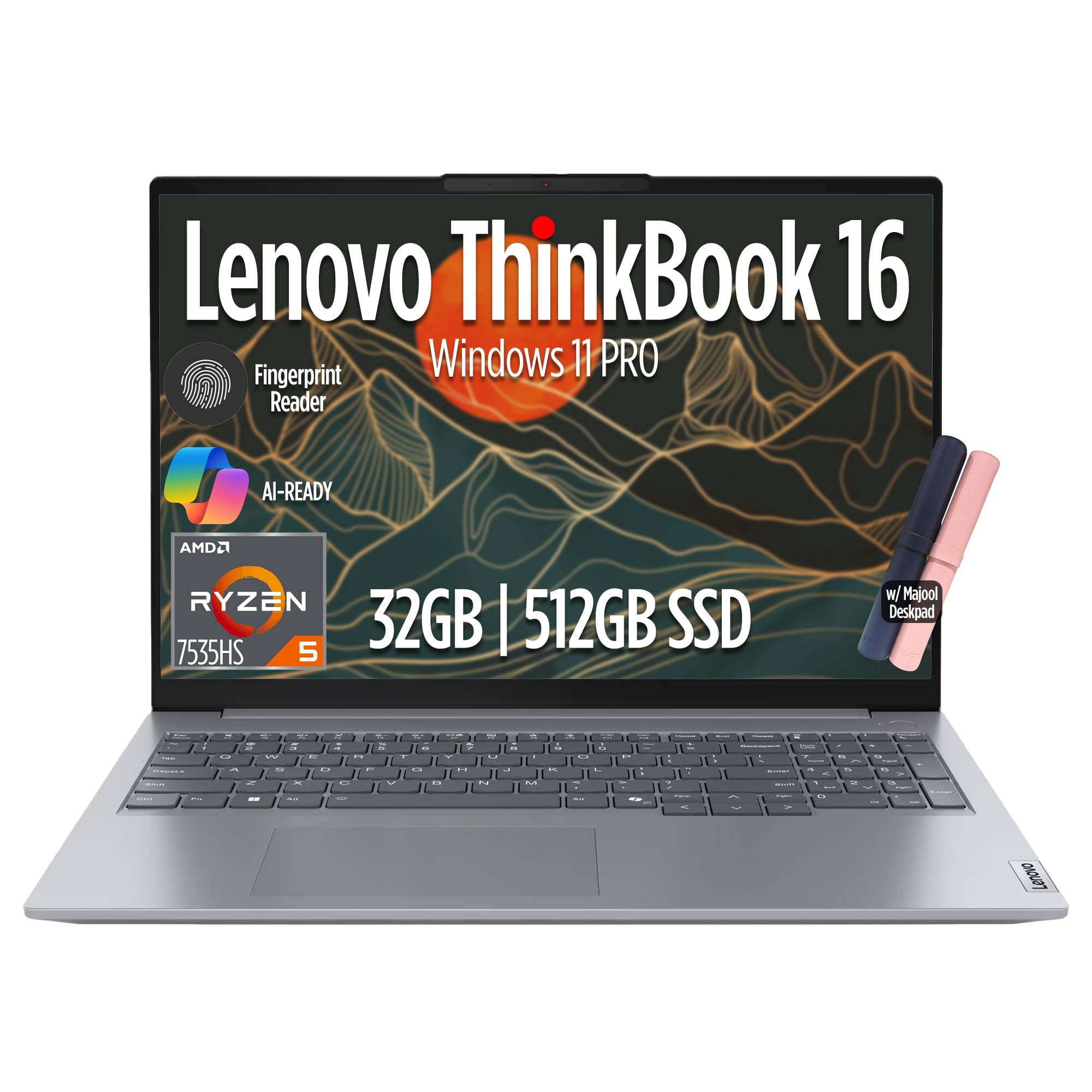 Amazon.com: Lenovo ThinkBook 16 Gen 7 Business Laptop, 16